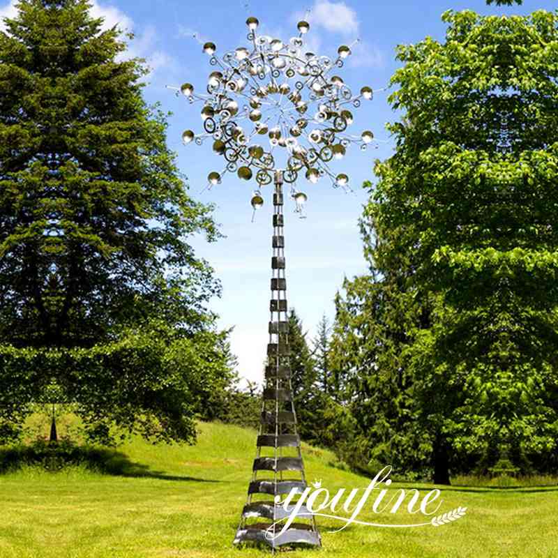 Contemporary Outdoor Metal Kinetic Wind Sculpture for Sale