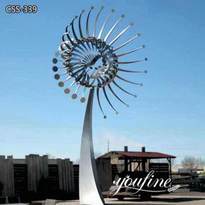 Outdoor Metal Garden Large Kinetic Wind Sculpture for Sale CSS-338