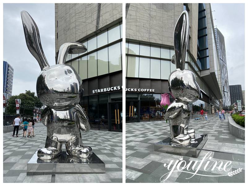 stainless steel garden sculpture