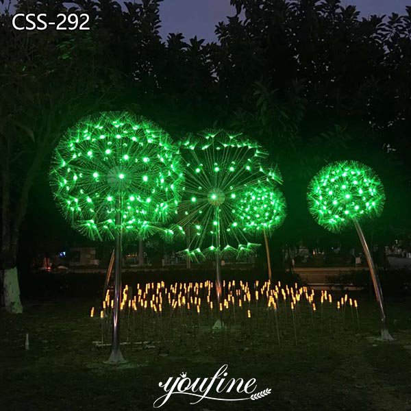 Garden Decoration Dandelion Metal Light Sculptures for Sale CSS-292