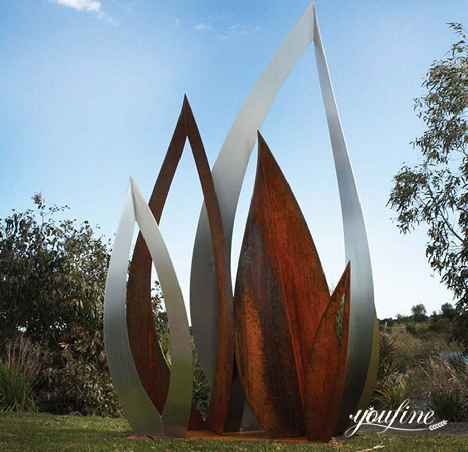 modern metal garden sculptures