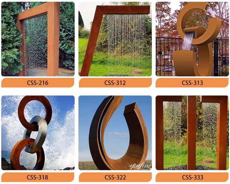 Charming Corten Steel Heart Sculpture for Lawn - YouFine