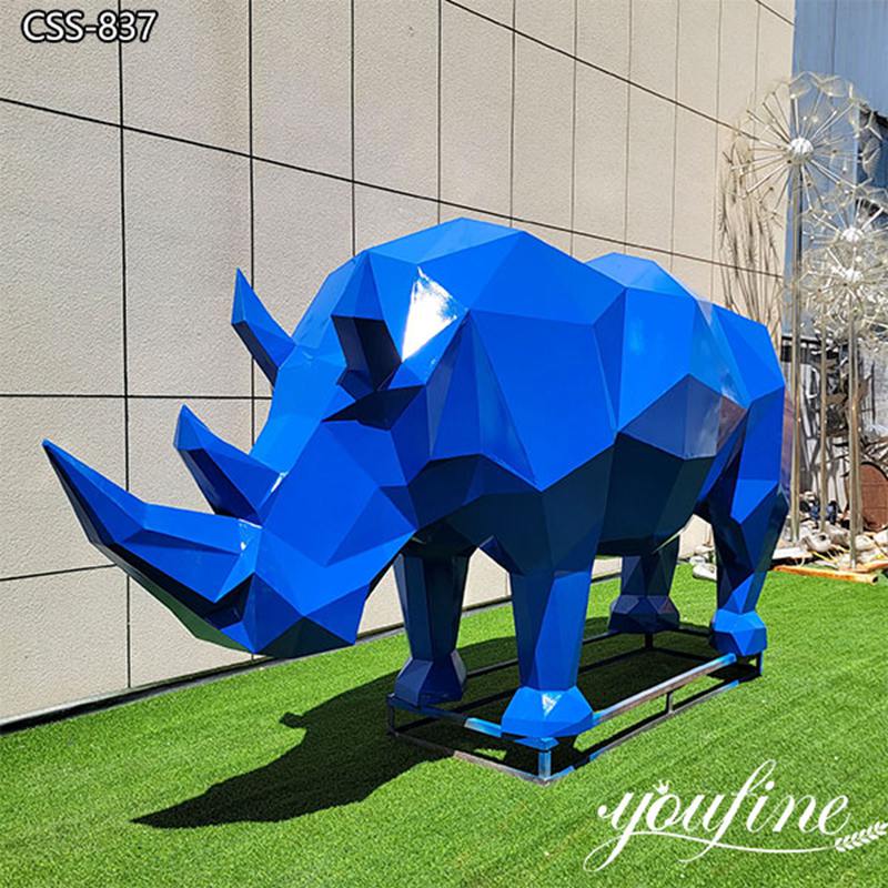Low poly Rhino  Geometric sculpture, Sculpture, Rhinoceros