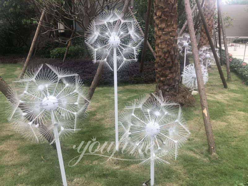 Metal Dandelion Garden Sculpture - YouFine Sculpture (4)