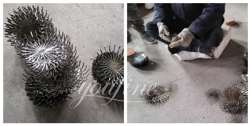 Stainless Steel Dandelion Garden Art - YouFine Sculpture (1)