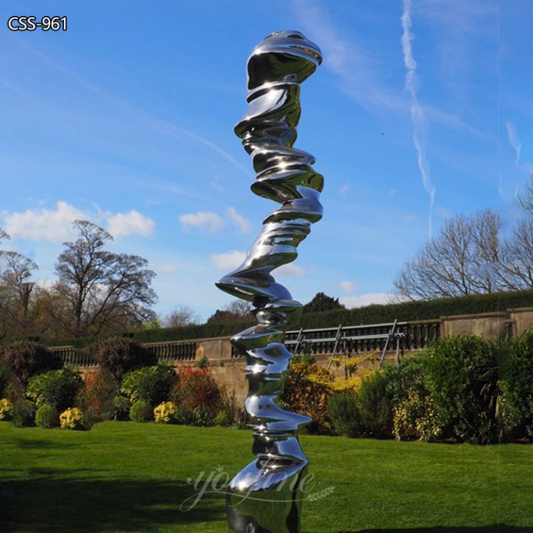 Mirror Stainless Steel Tornado Sculpture - You Fine Metal Sculpture