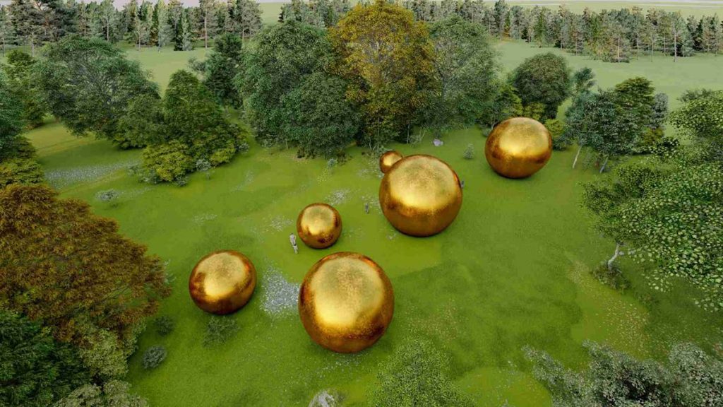 bronze sphere sculpture