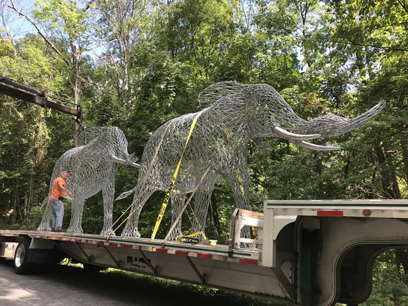 Captivating Modern Metal Wire Elephant Sculpture for Sale