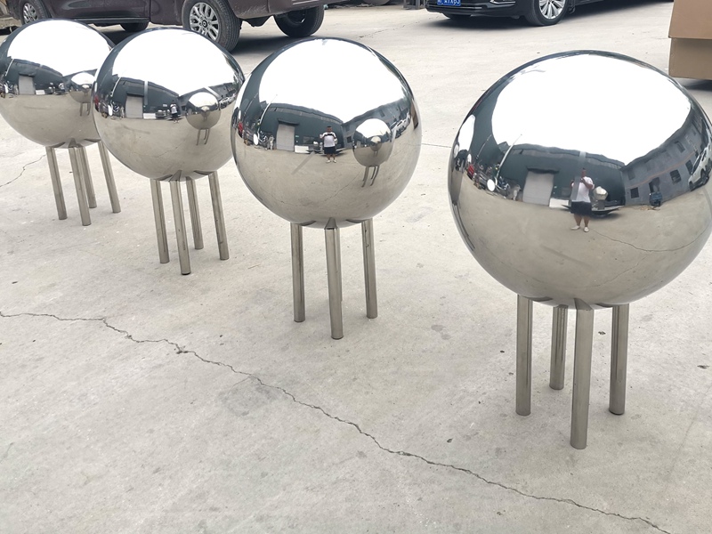 YouFine stainless steel sphere sculpture factory show (