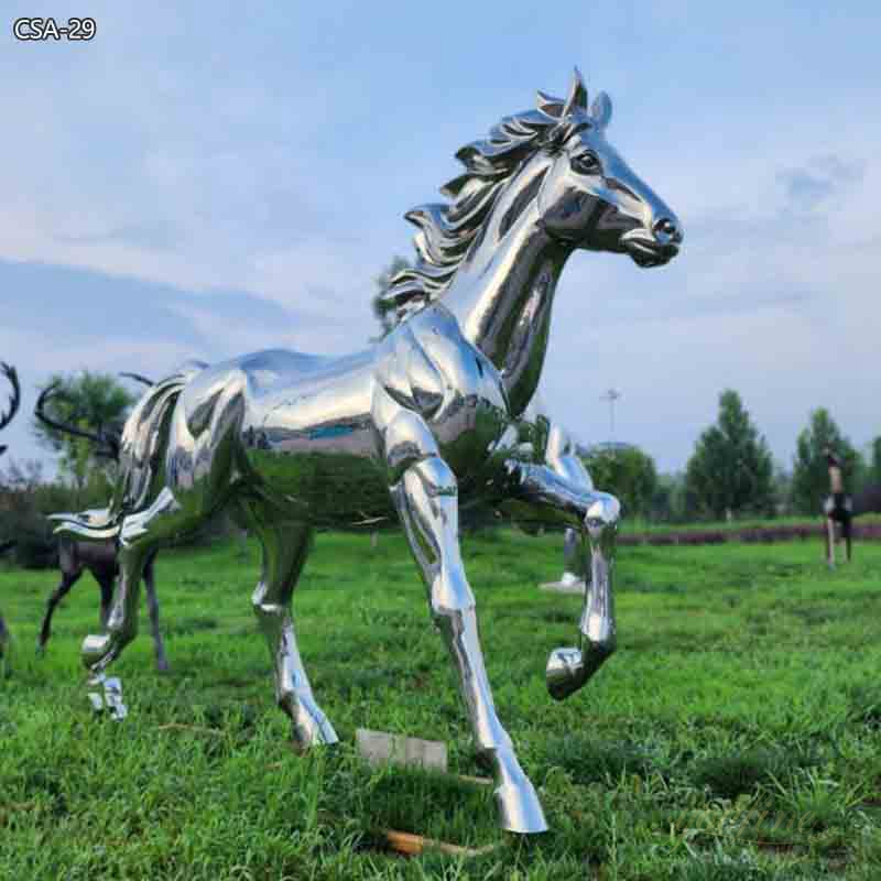 Modern Stainless Steel Horse Statue - Stainless Steel Sculpture