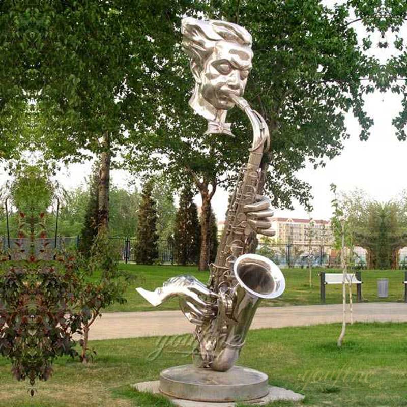 Stainless Steel Musician Sculptures