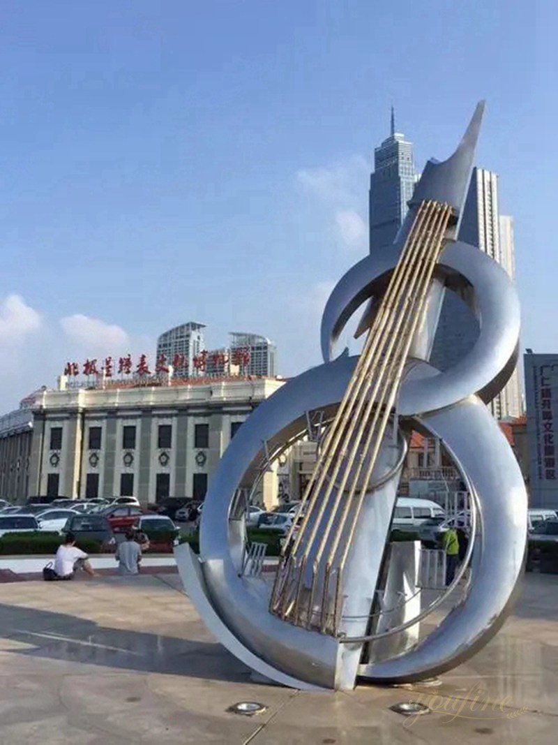 Stainless Steel Musician Sculptures