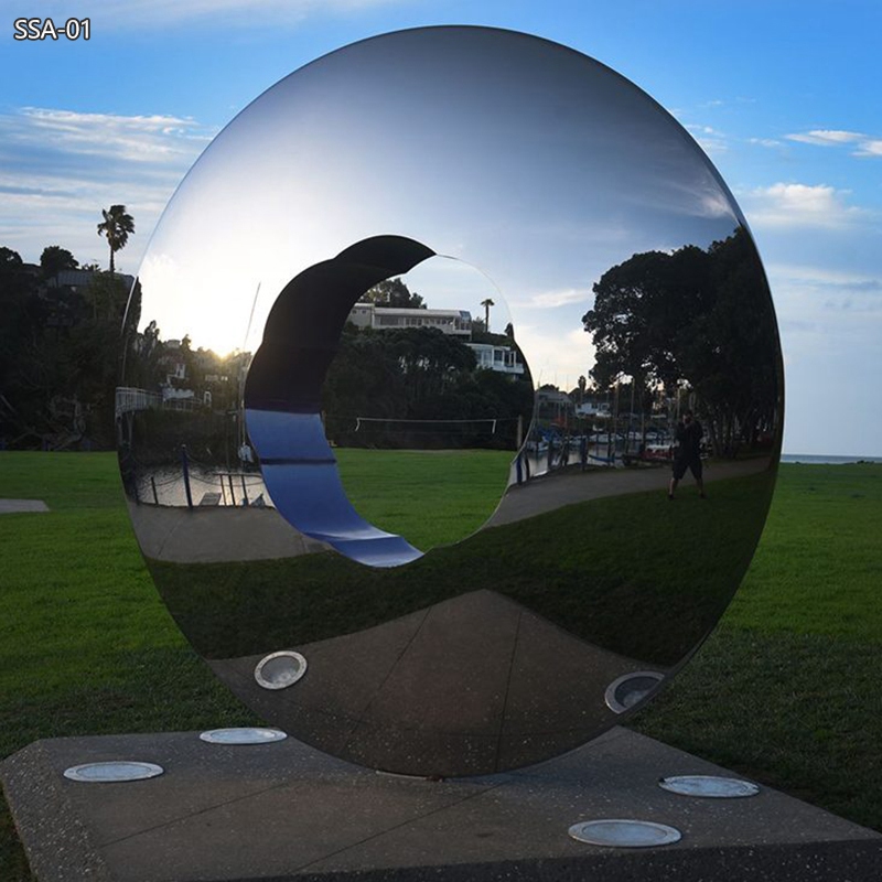 Beacon Mirror Polished Stainless Steel Public Sculpture for Park