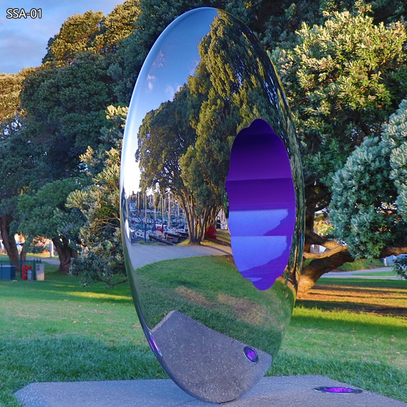 Beacon Mirror Polished Stainless Steel Public Sculpture for Park