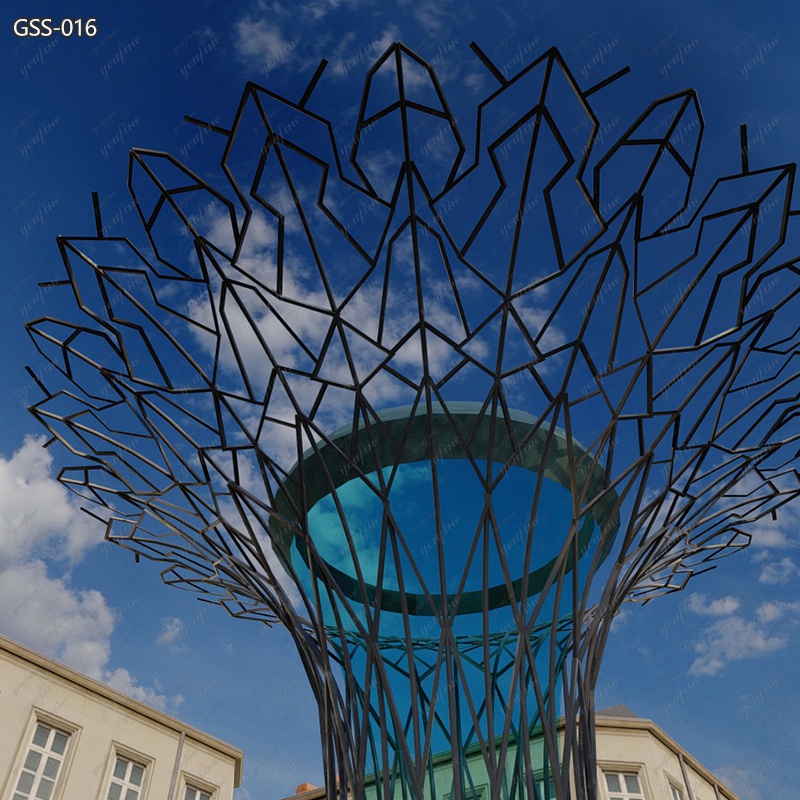 Giant Stainless Steel Sculptural Shade Canopy for Sale