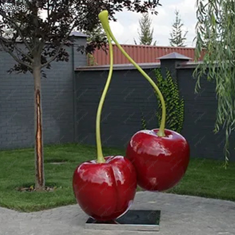 Modern Metal Outdoor Cherry Sculpture Supplier