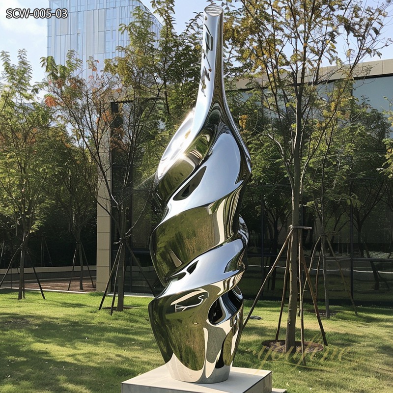 Outdoor Public Stainless Steel Bottle Sculpture Art Installation