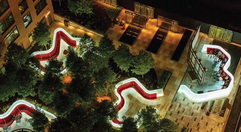 Stainless Steel Landscape Benches Redefining Urban Aesthetics