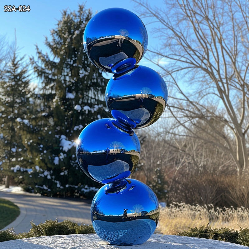 Custom Garden Stainless Steel Sphere Sculpture