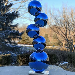 Custom Garden Stainless Steel Sphere Sculpture SSA-024