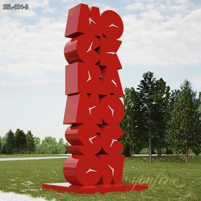 Customized Modern Art Letter Sculpture Direct Factory