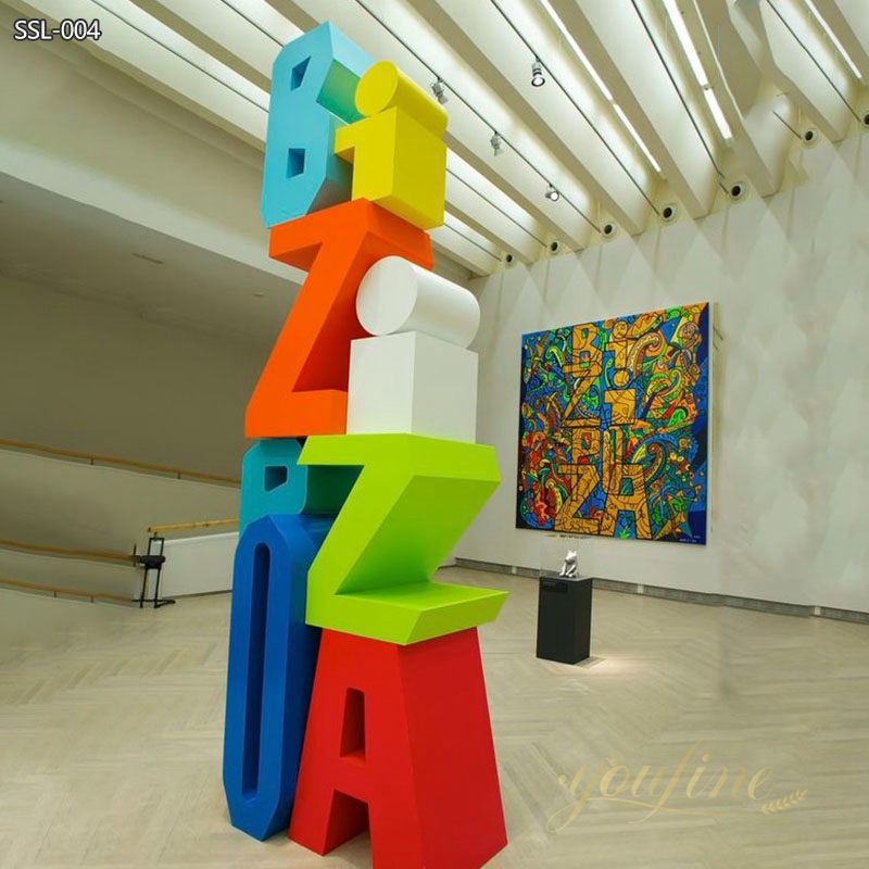 Customized Modern Art Letter Sculpture Direct Factory