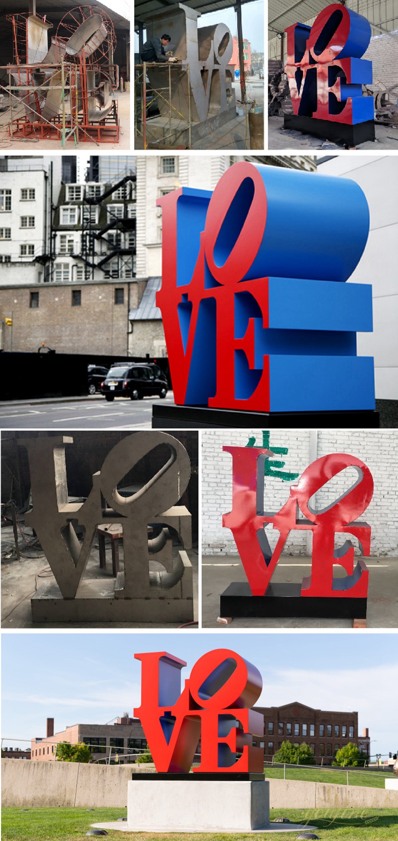 stainless steel letter sculpture for sale from youfine