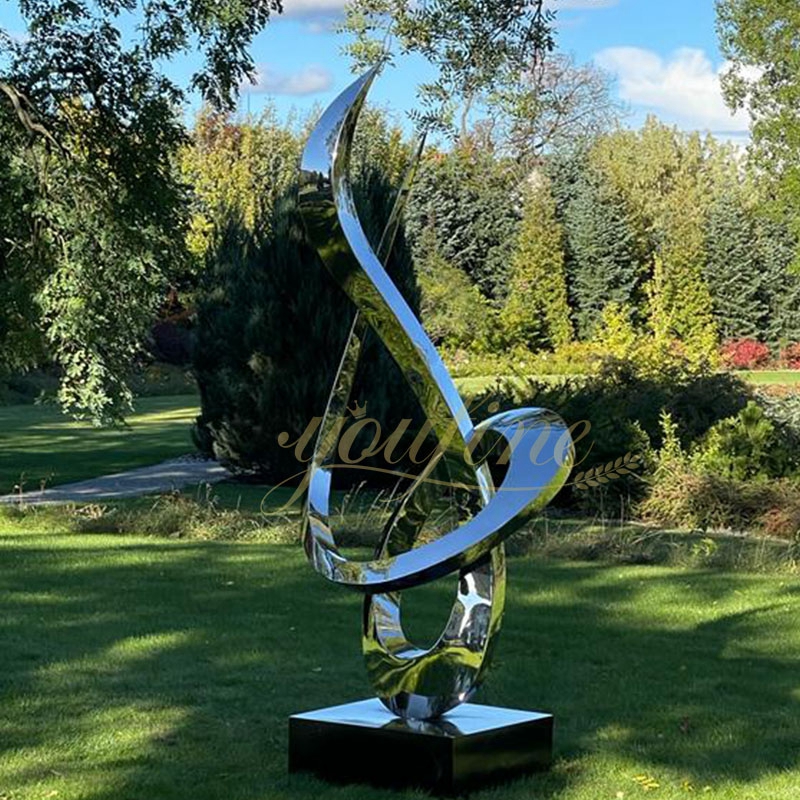 abstract stainless steel sculpture