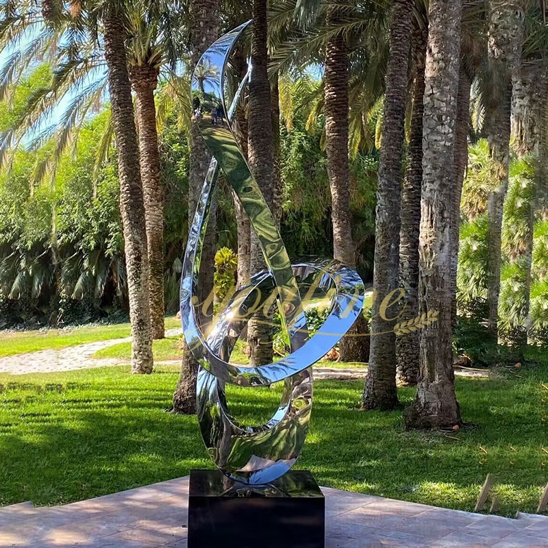 abstract stainless steel sculpture