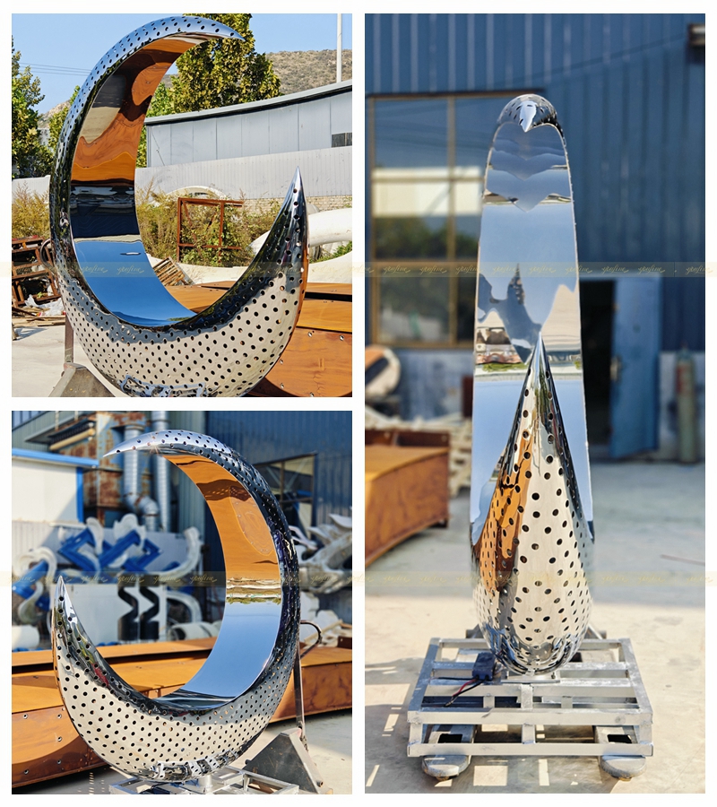 moon sculpture in YouFine factory