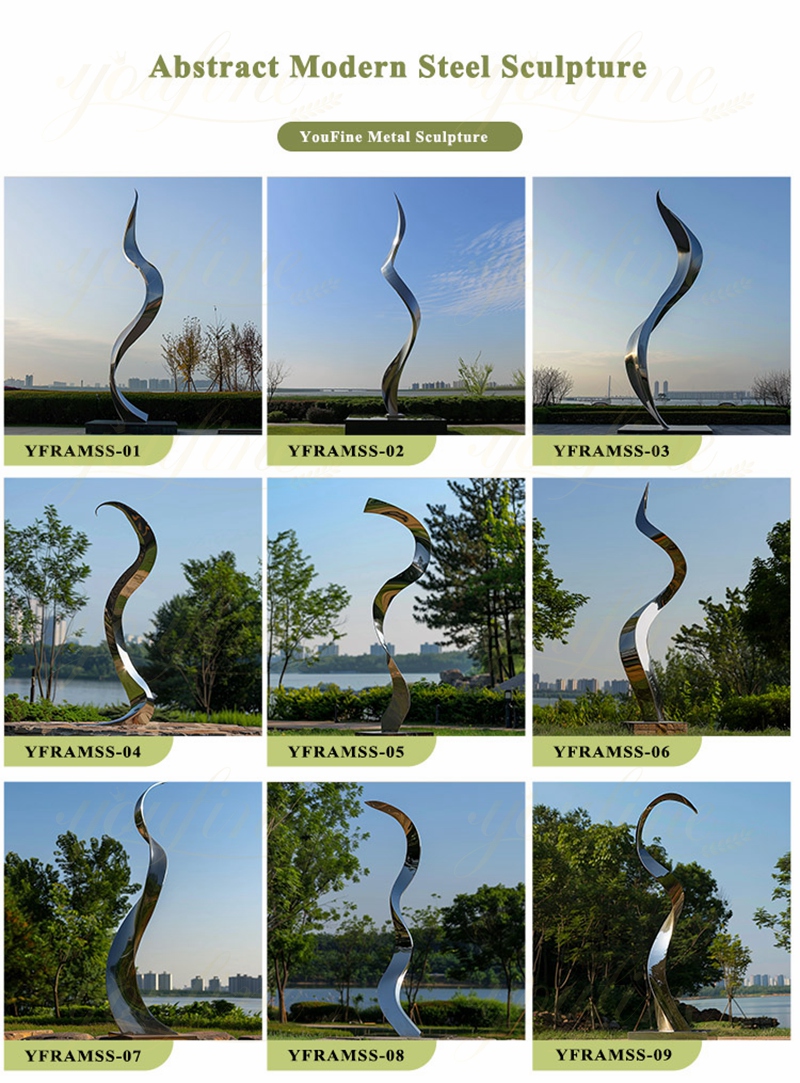 Large Outdoor Modern Steel Sculpture for Sale