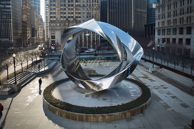 Ring City Art Stainless Steel Sculpture