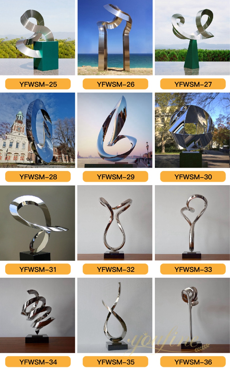 youfine abstract metal sculpture for sale 