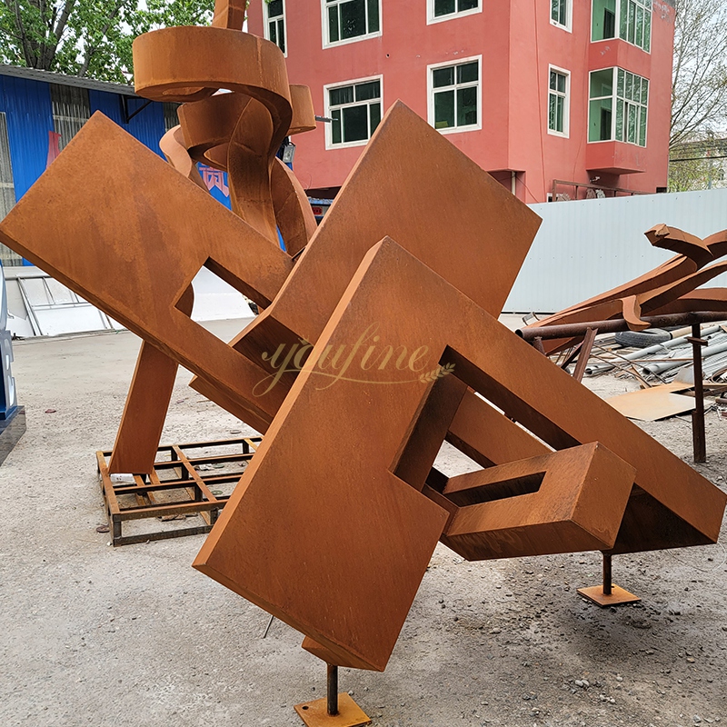 corten steel sculpture