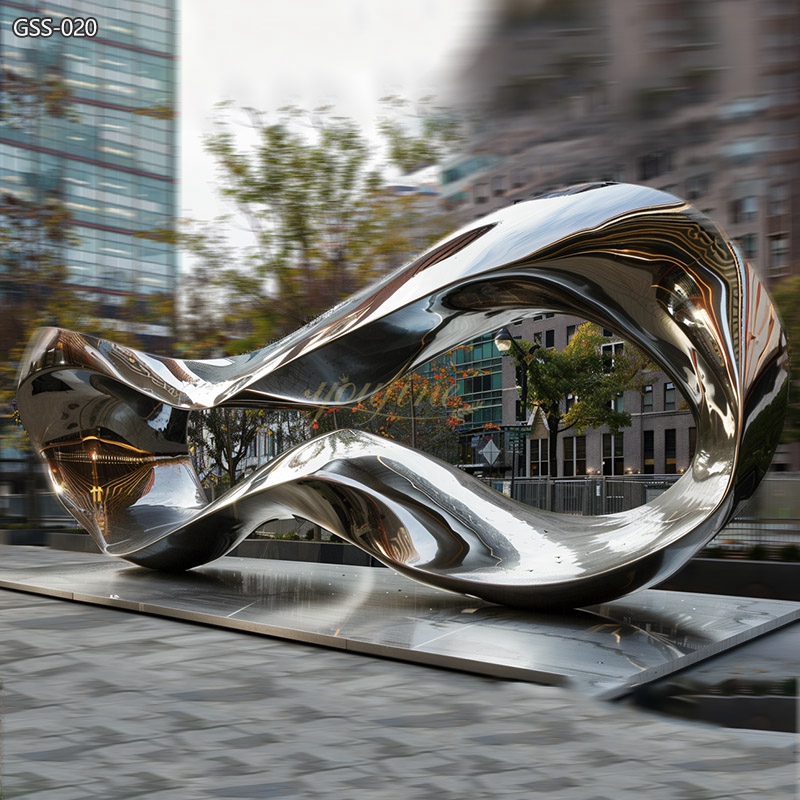 Giant Urban Art Stainless Steel Mobius Sculpture Project