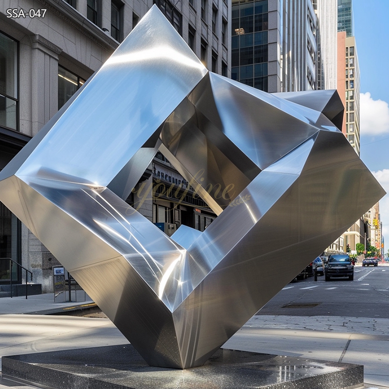 Metal Street Art Geometric Sculpture