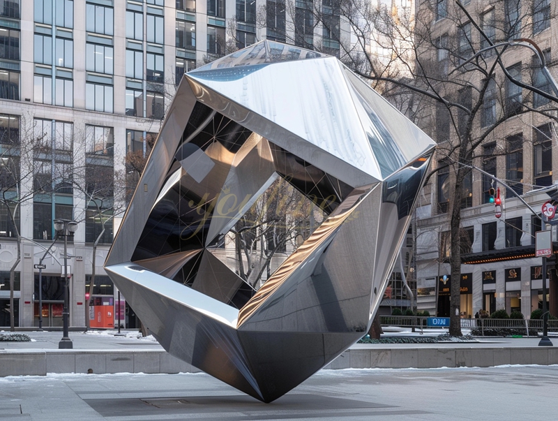 Metal Street Art Geometric Sculpture