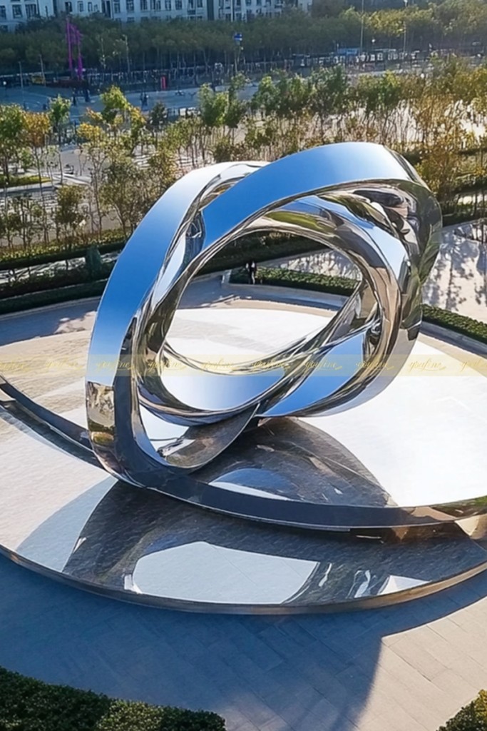 stainless steel sculpture for square