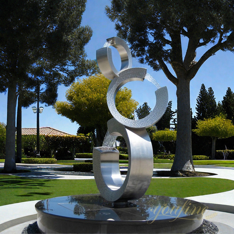 Stainless Steel Fountain Sculpture