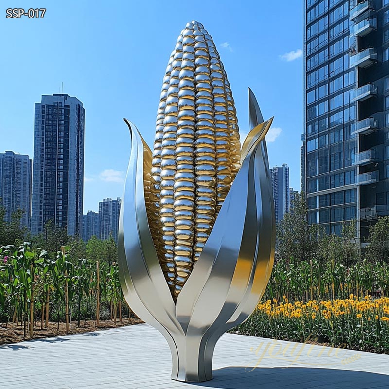 Large Metal Corn Sculpture for Outdoor 