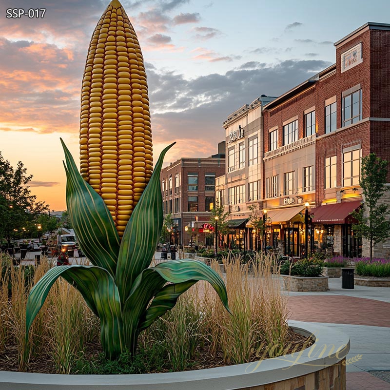 Large Metal Corn Sculpture for Outdoor 