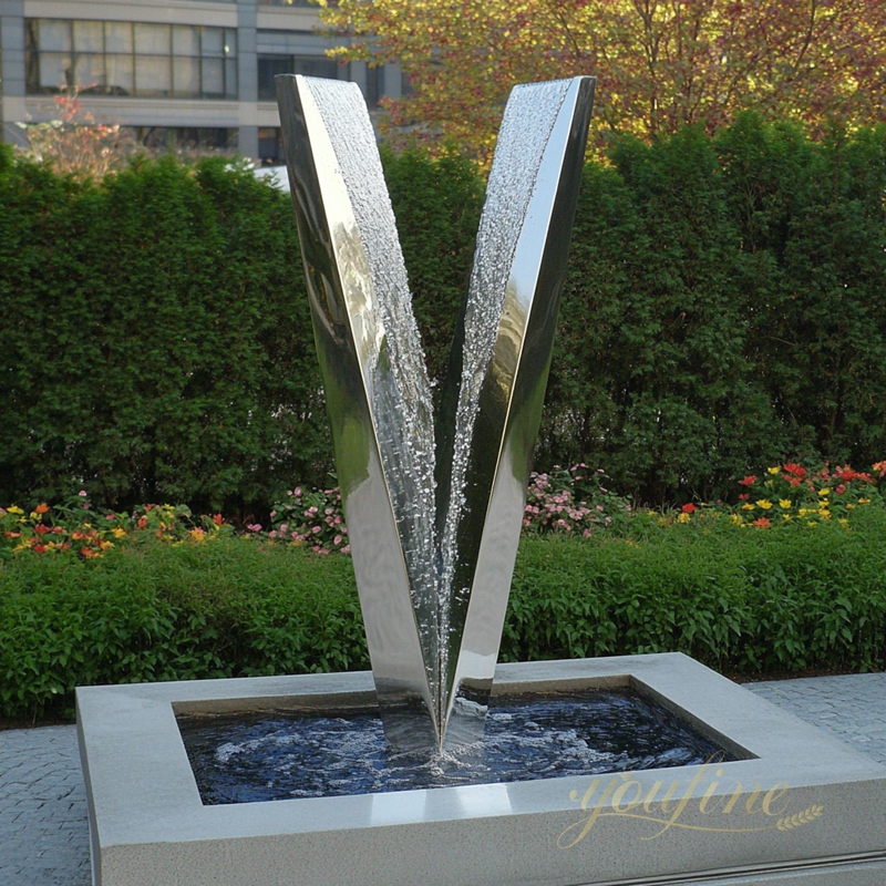 Stainless Steel Fountain Sculpture 