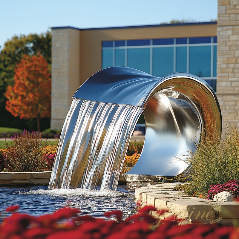 Stainless Steel Fountain Sculpture 