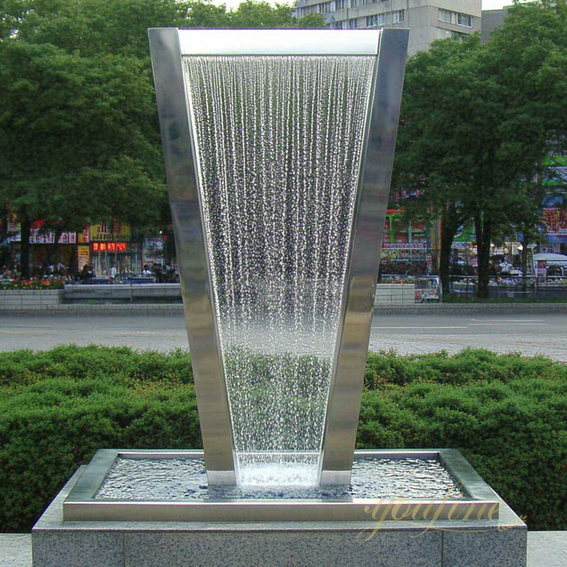 Stainless Steel Fountain Sculpture