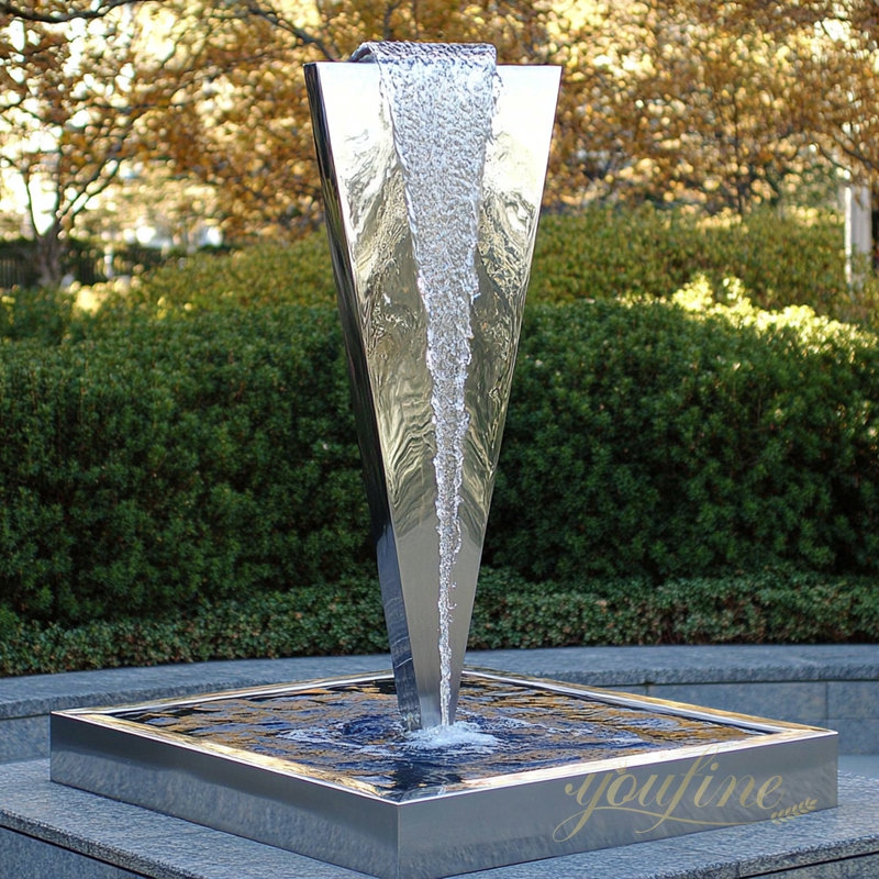 Stainless Steel Fountain Sculpture 