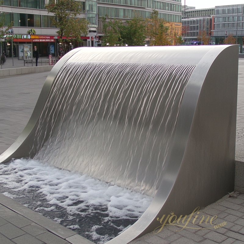 Stainless Steel Fountain Sculpture 