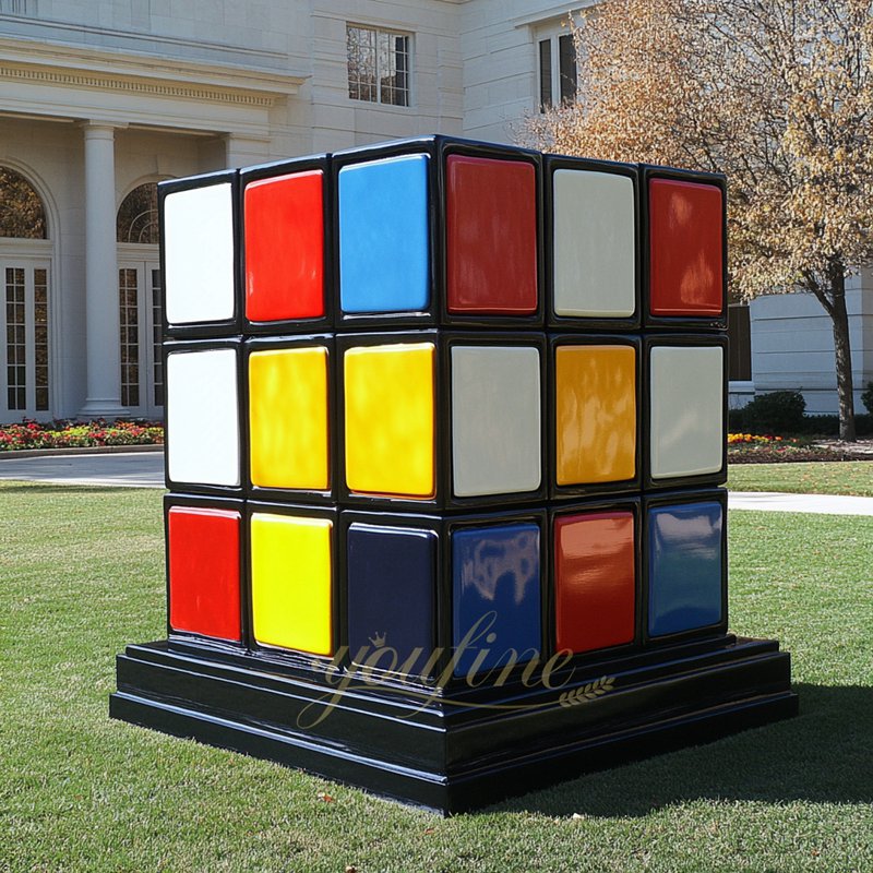 Stainless Steel Rubik’s Cube Sculpture