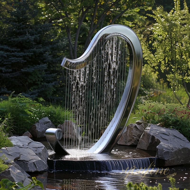 Stainless Steel Fountain Sculpture 