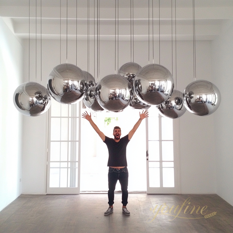 stainless steel ball sculpture