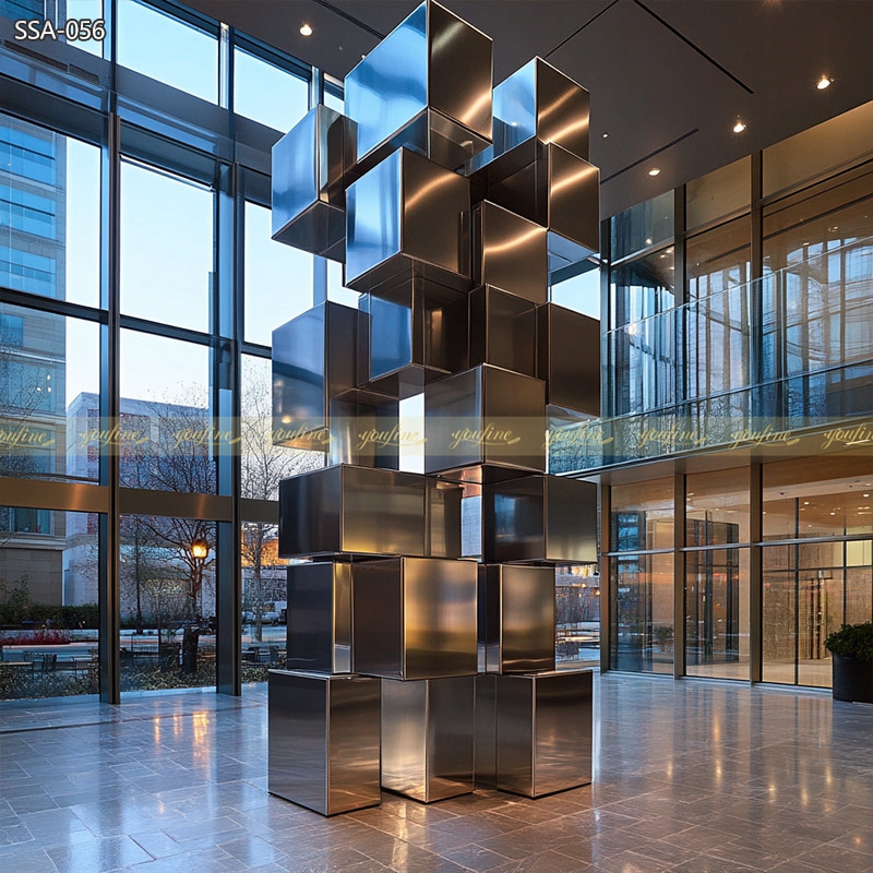 Cube Blocks Sculpture 